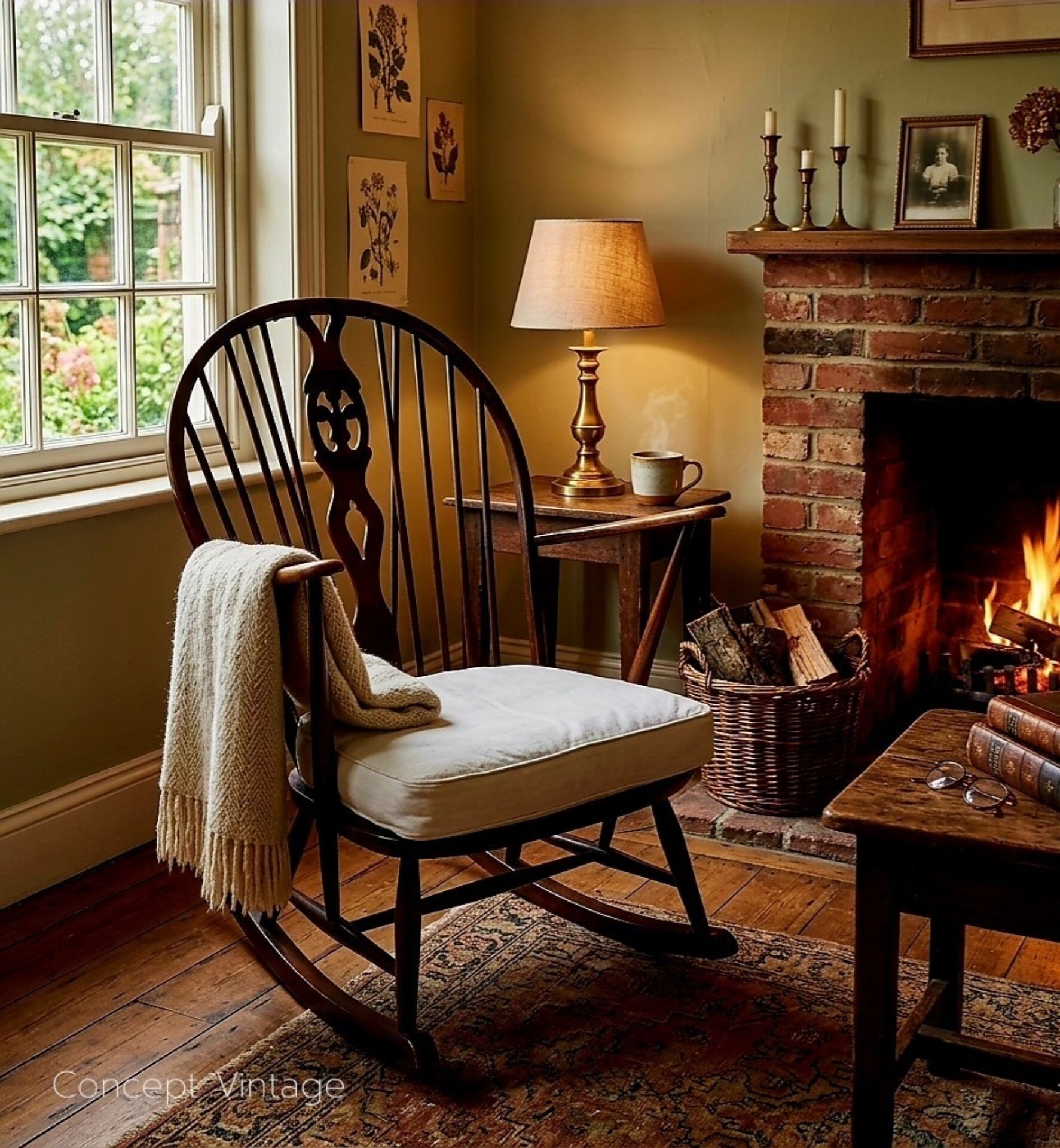 Ercol vintage rocking chair "Grandmother" – Circa 1960