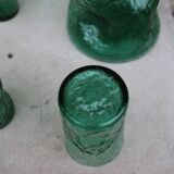 Vintage blown glass orangeade set