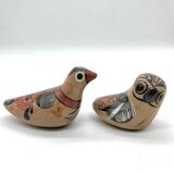 Pair of vintage ceramic birds from Mexico