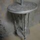 Vintage cast iron adjustable Shaving Stand