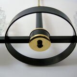 Vintage chandelier 1960 metal and brass