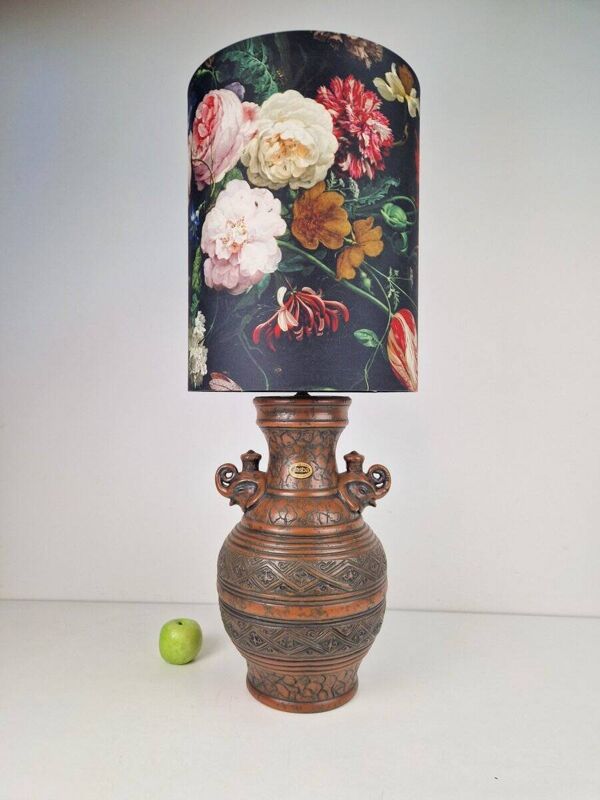 Lampe de sol en céramique Fat Lava vintage de Jasba, Allemagne de l'Ouest, années 1970