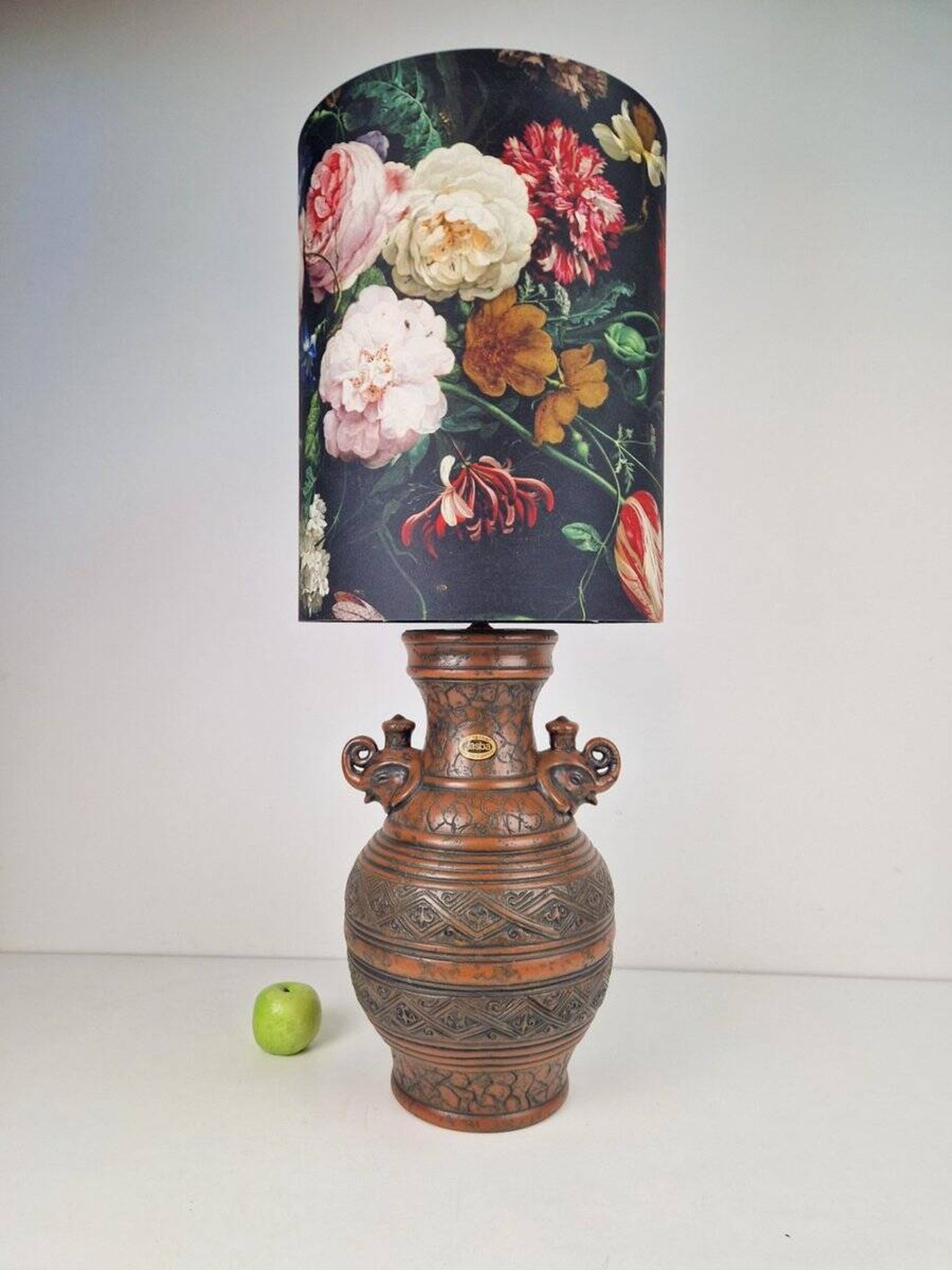 Vintage Fat Lava Ceramic Floor Lamp from Jasba, West-Germany, 1970s