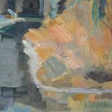 Albert Krüger, Scandinavian Modern Painting, 1928, Oil on Canvas, Framed