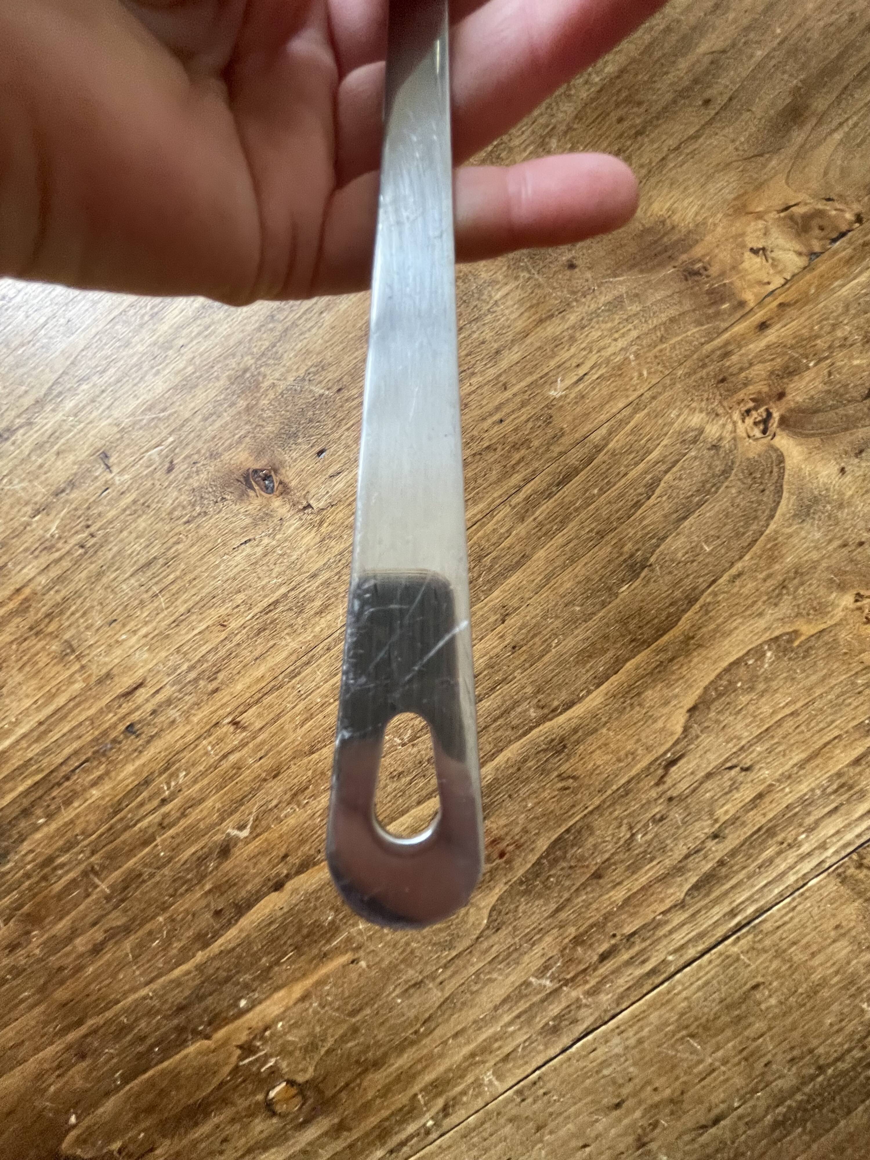 Ecumoire, fish, barbecue spatula, stainless steel - vintage Ikea