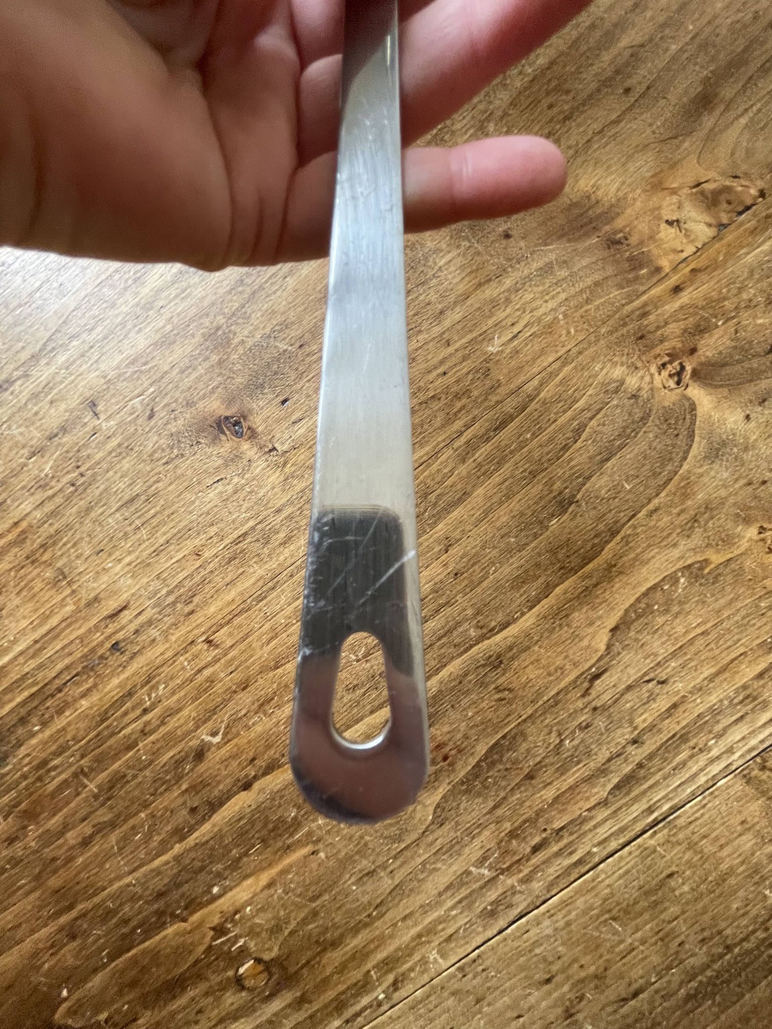 Ecumoire, fish, barbecue spatula, stainless steel - vintage Ikea
