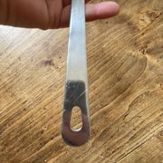 Ecumoire, fish, barbecue spatula, stainless steel - vintage Ikea