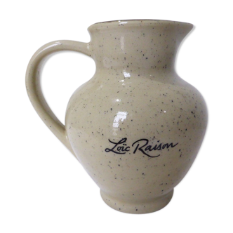 Vintage French ceramic cider pitcher