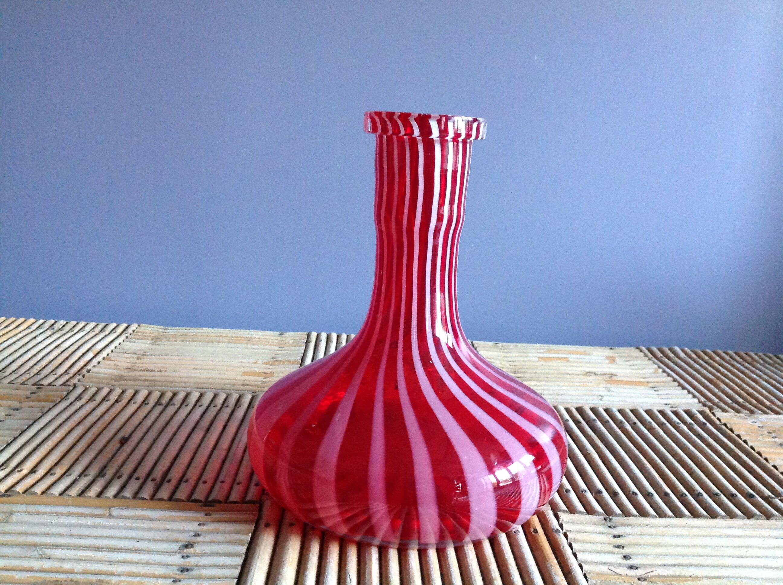 Vintage striped carafe