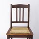Antique Beech Wood Chair – 1940s German Desk or Dining Chair with New Cane