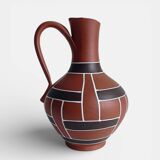 Mid-Century Modern Terracotta Pitcher by AKRU, West Germany, 1950s