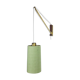 Danish brass and teak wall light, Denmark, 1960s