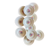 Set of 11 vintage deep plates - Fleurette pattern by Gien