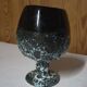 Vintage Vallauris ceramic bowl with glazed "fat lava" decoration