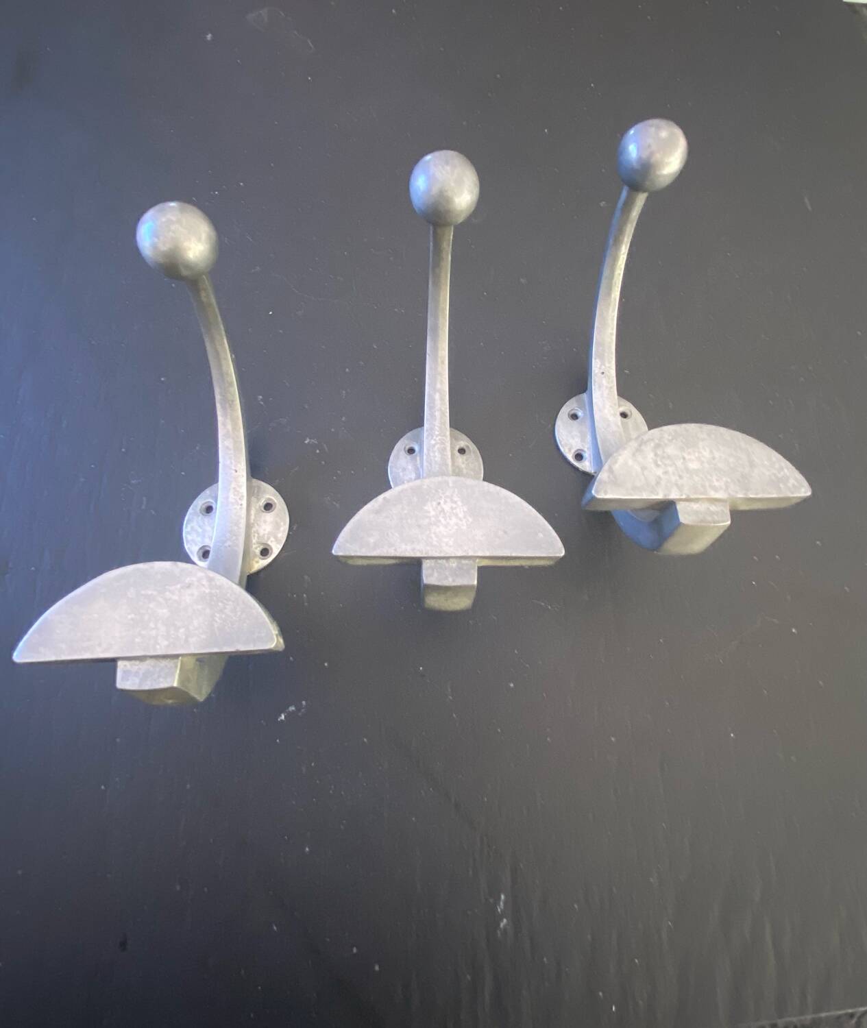Vintage metal coat hooks