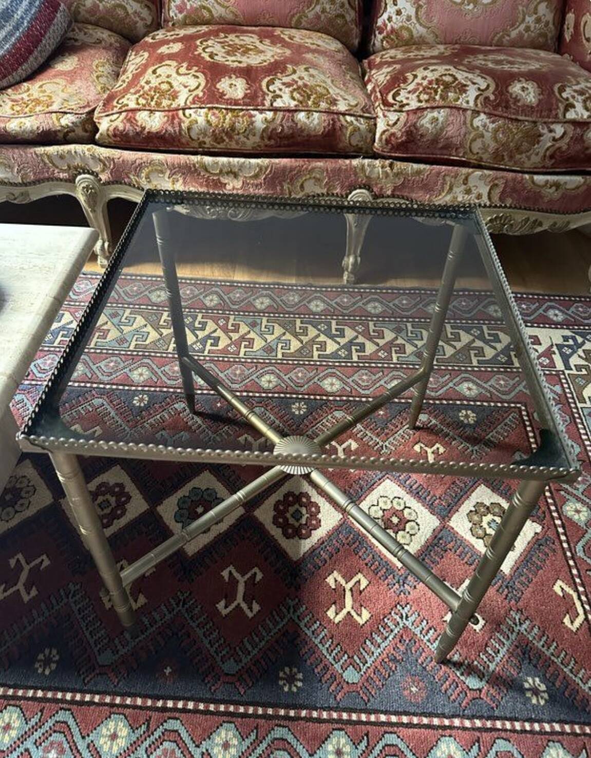 Table basse en verre