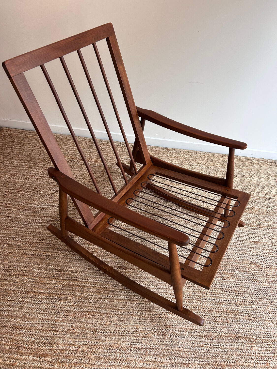Rocking chair scandinave vintage