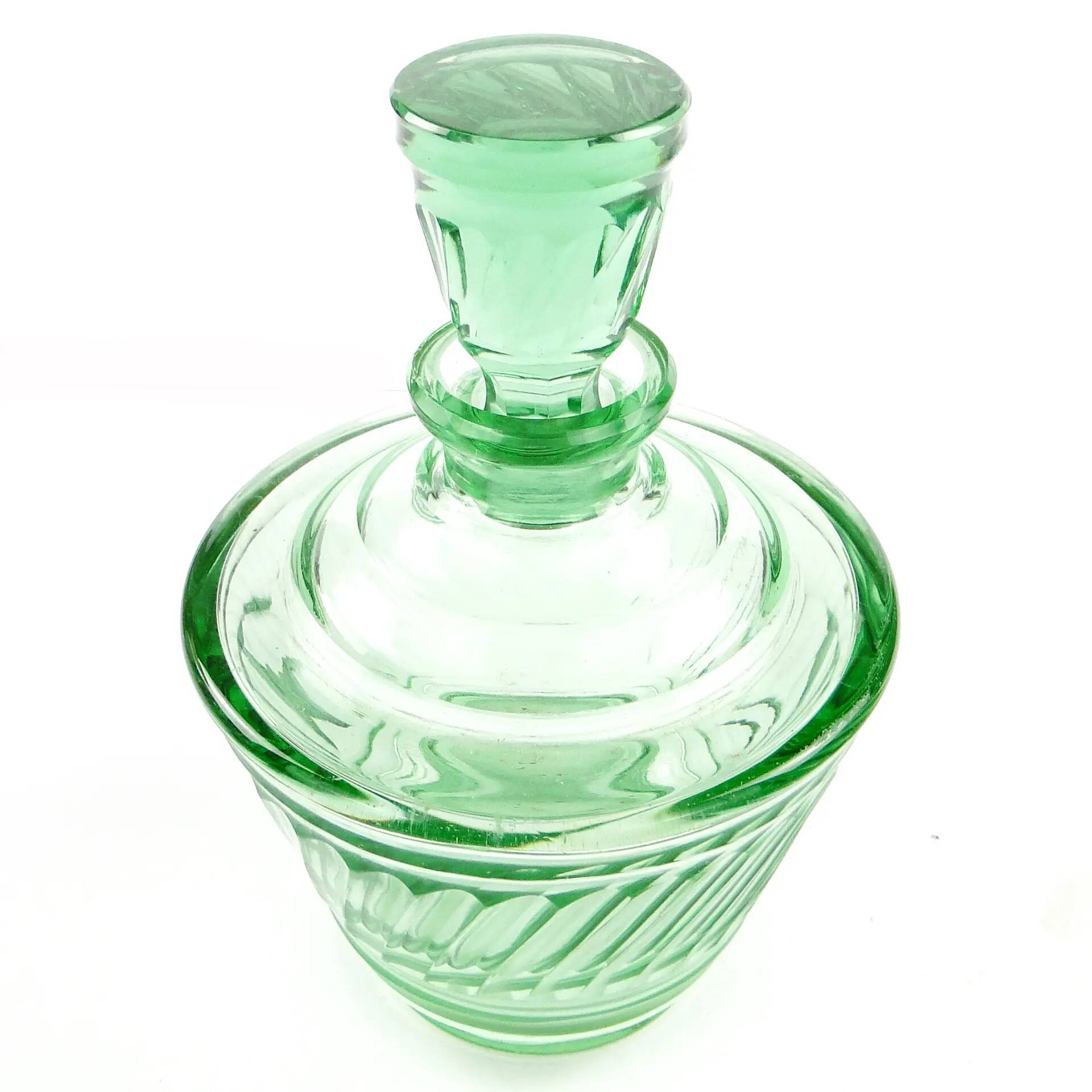 Carafe, Art Deco, crystal, Moser, Czechoslovakia, 1930s