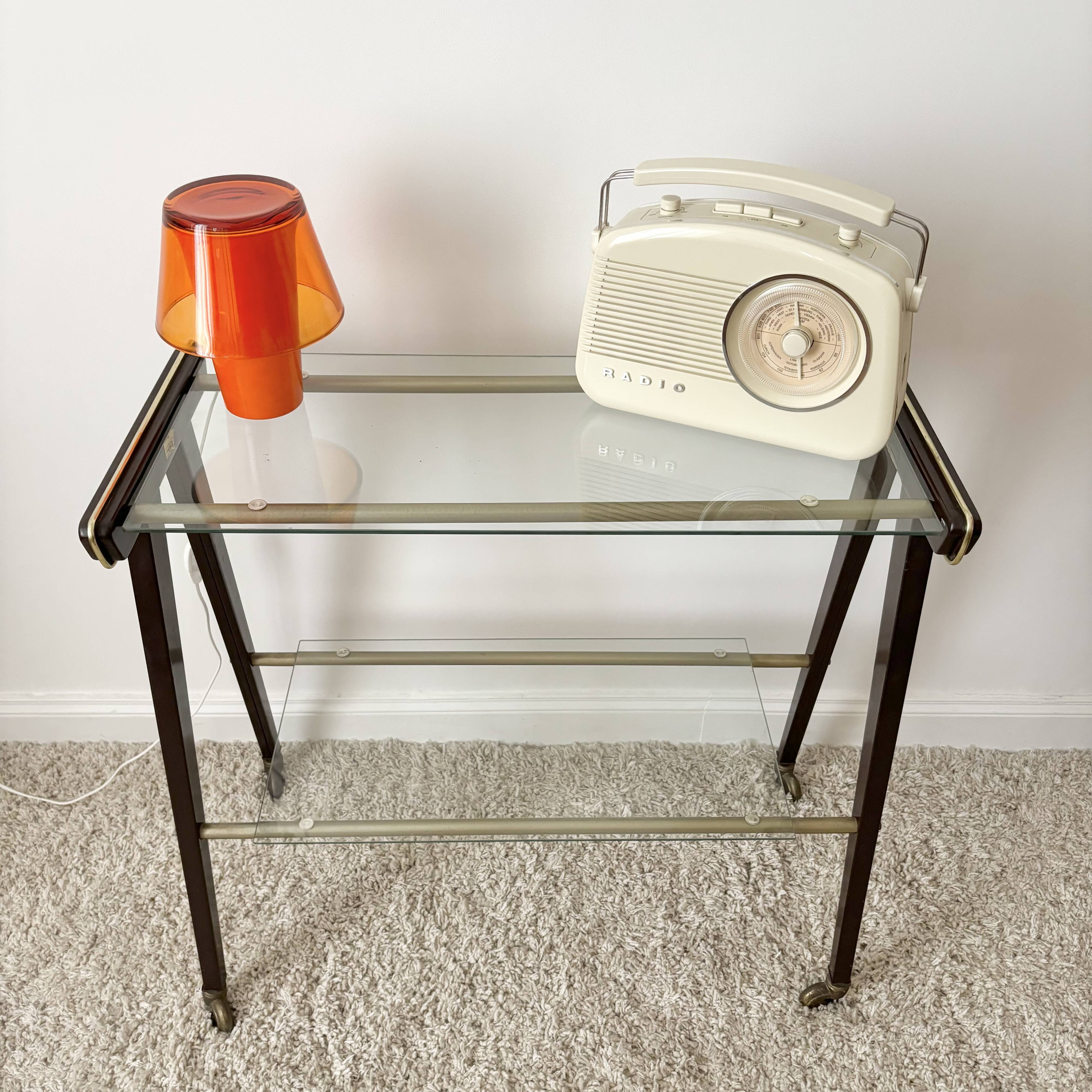 Vintage console on wheels by Rama Torino