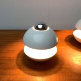 Table lamp or mushroom wall light from the German space age mid-century by Klaus Hempel for Kaiser Leuchten, 1970s, set of 2.