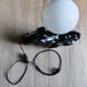 Vintage black ceramic motorcycle table lamp | Harley Davidson style