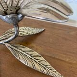 Metal flower ashtray 70s