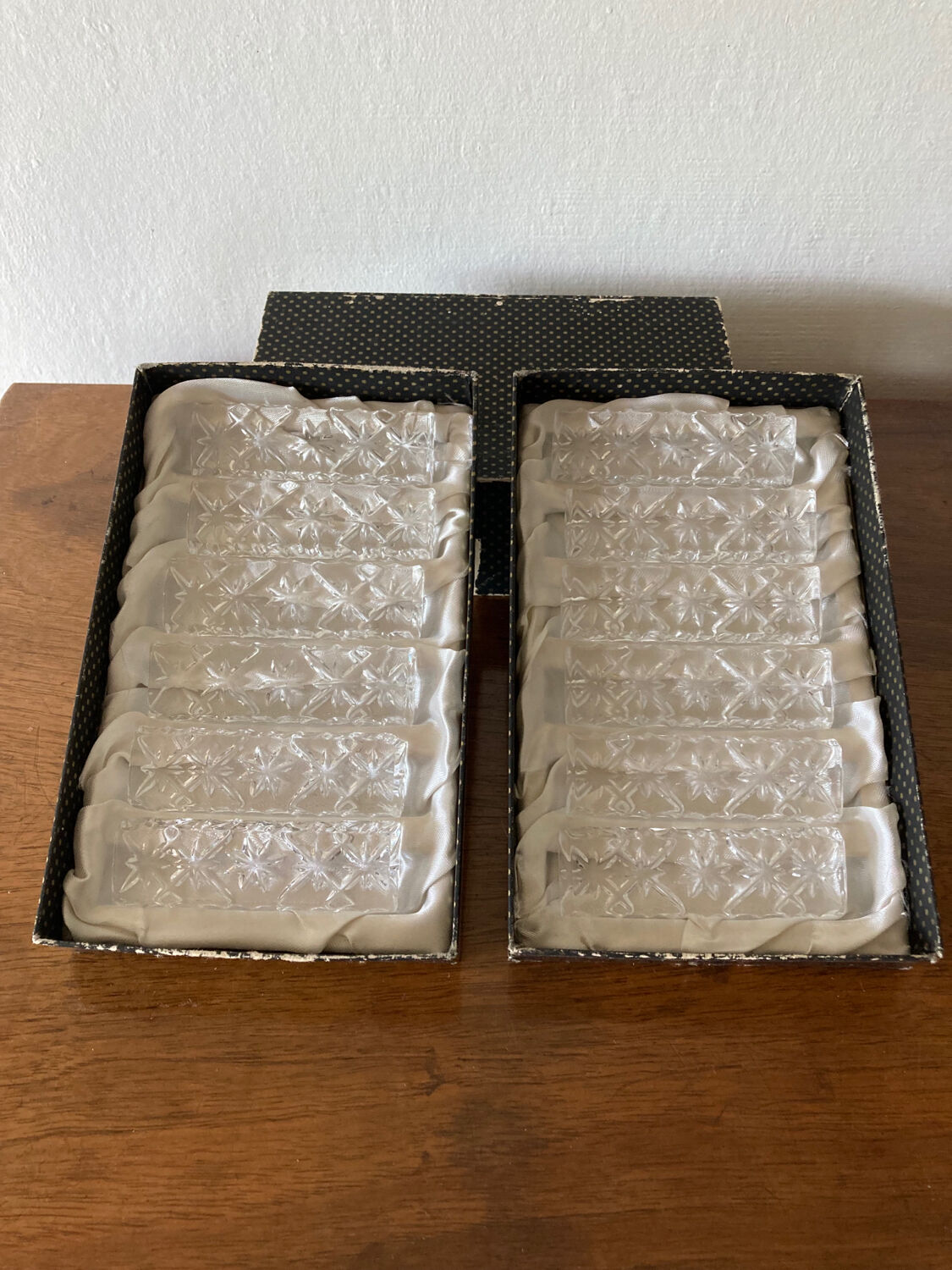 Lot de 6 porte couteaux en cristal - Premium Decor Items