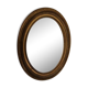 Miroir ancien ovale doré 50x40cm