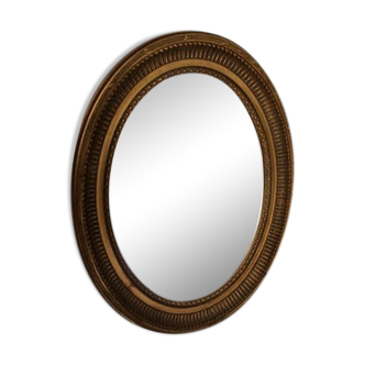 50x40cm golden oval antique mirror