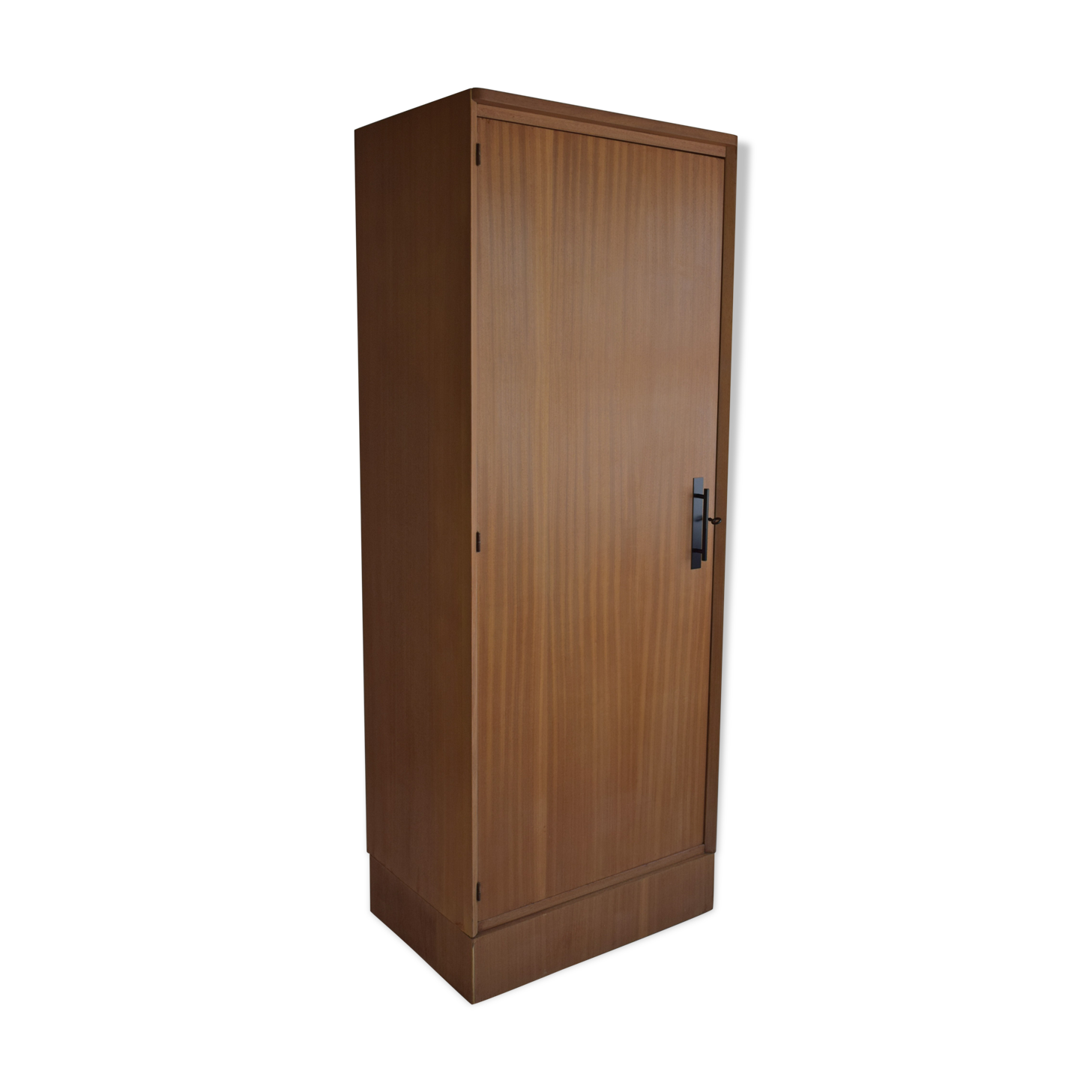 Parisian wardrobe in natural blond mahogany from the 1960s