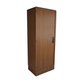 Armoire parisienne en acajou blond naturel des années 1960