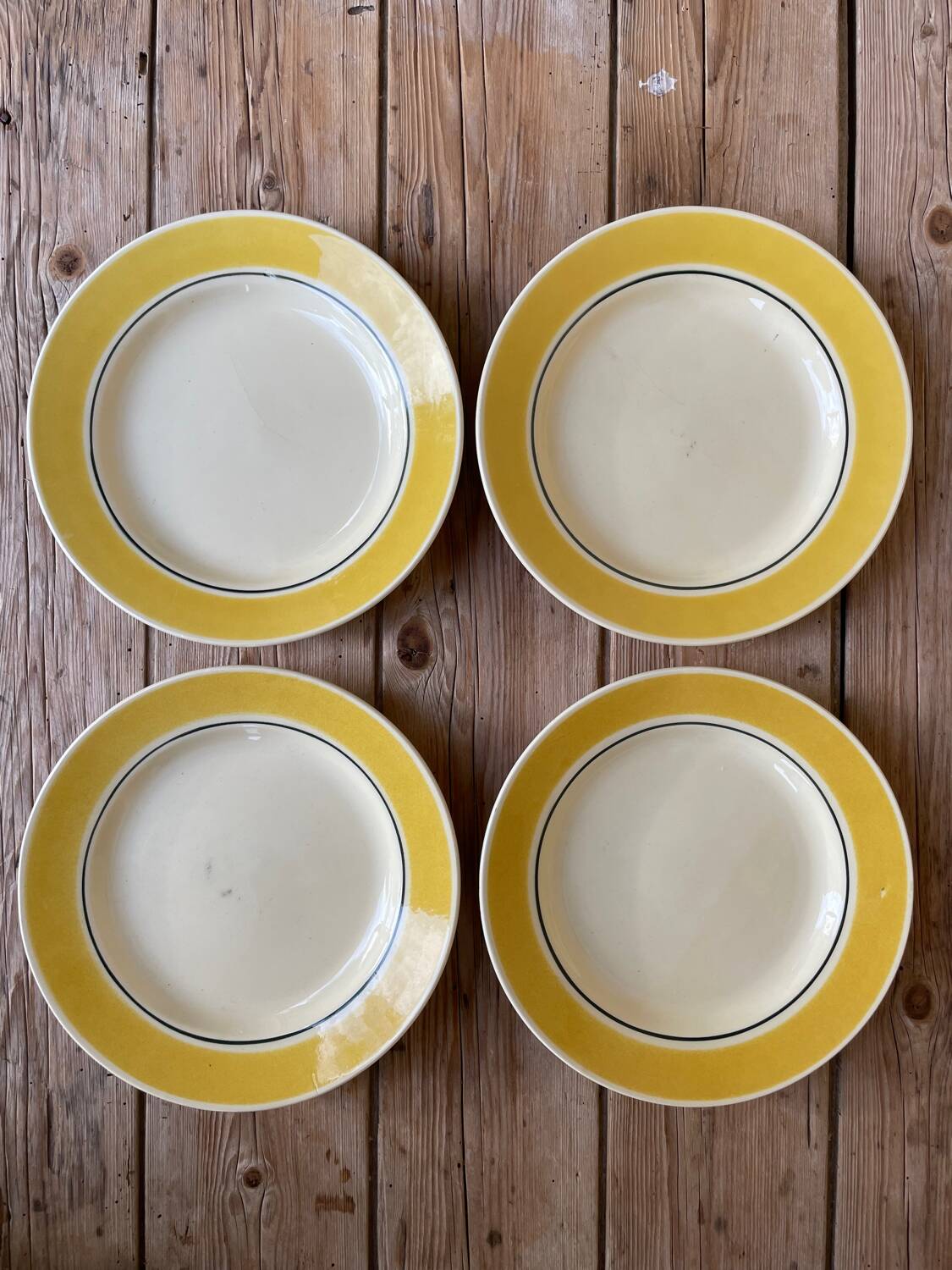 4 flat plates from Gien Caroline