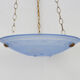 Suspension cava Art Deco 1 Fire in blue glass. Signed Delmas. Year 30