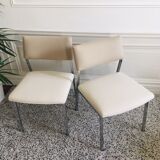 Paire de sièges larges vintage