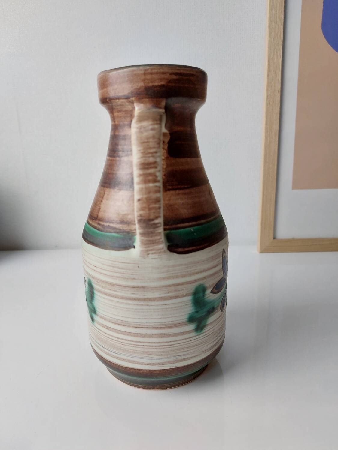 Vase ceramique W Germany style Bodo Mans