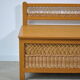 Banc coffre en rotin 1970