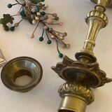Old bronze candle holder