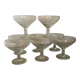 8 old champagne glasses