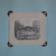 Dessin miniature au crayon circa 1910 campagne anglaise