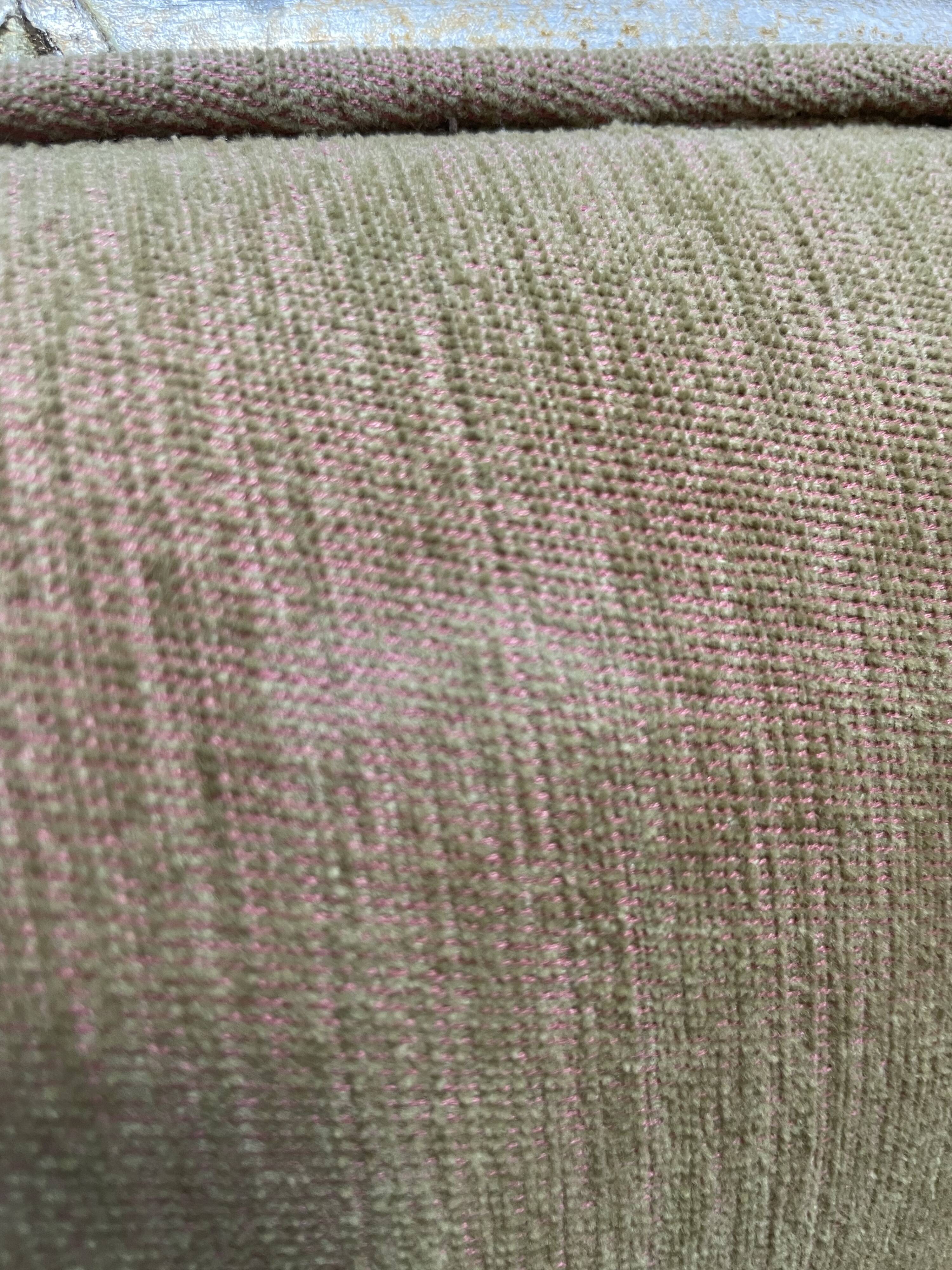 Suite of 6 shepherdess armchairs bamboo and beige velvet