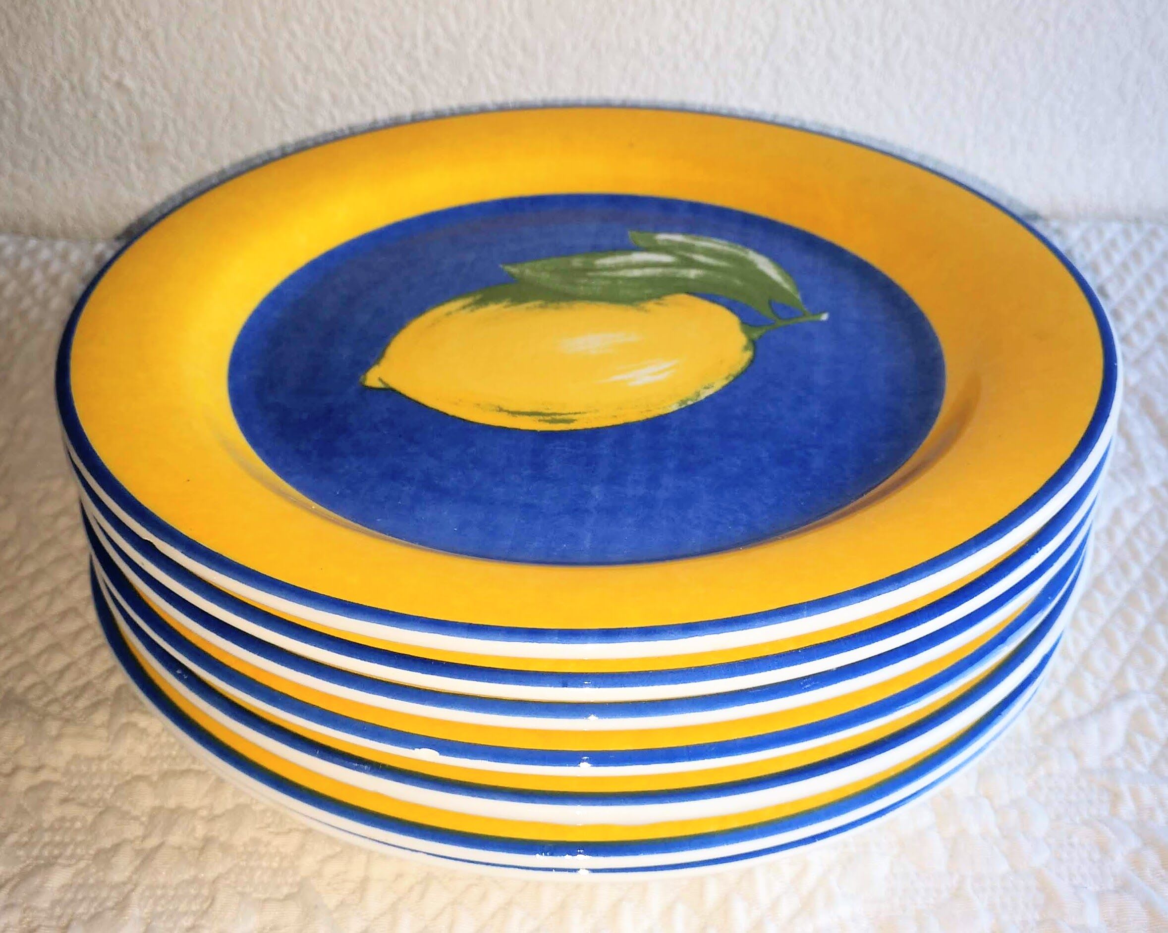 Service flat plates Quadrifoglio Lemon