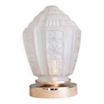 Table lamp skyscraper flowers