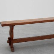 Rustic oak bench with nice patina, France ca. 1900