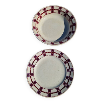 Lot De 2 Plats Rond Moulin Des Loups Hamage Modèle Stuart