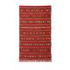 Red Moroccan kilim rug