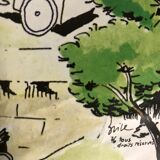 Poster of ecologist candidates René DUMONT / Brice LALONDE with Friends of the Earth in Paris 1976