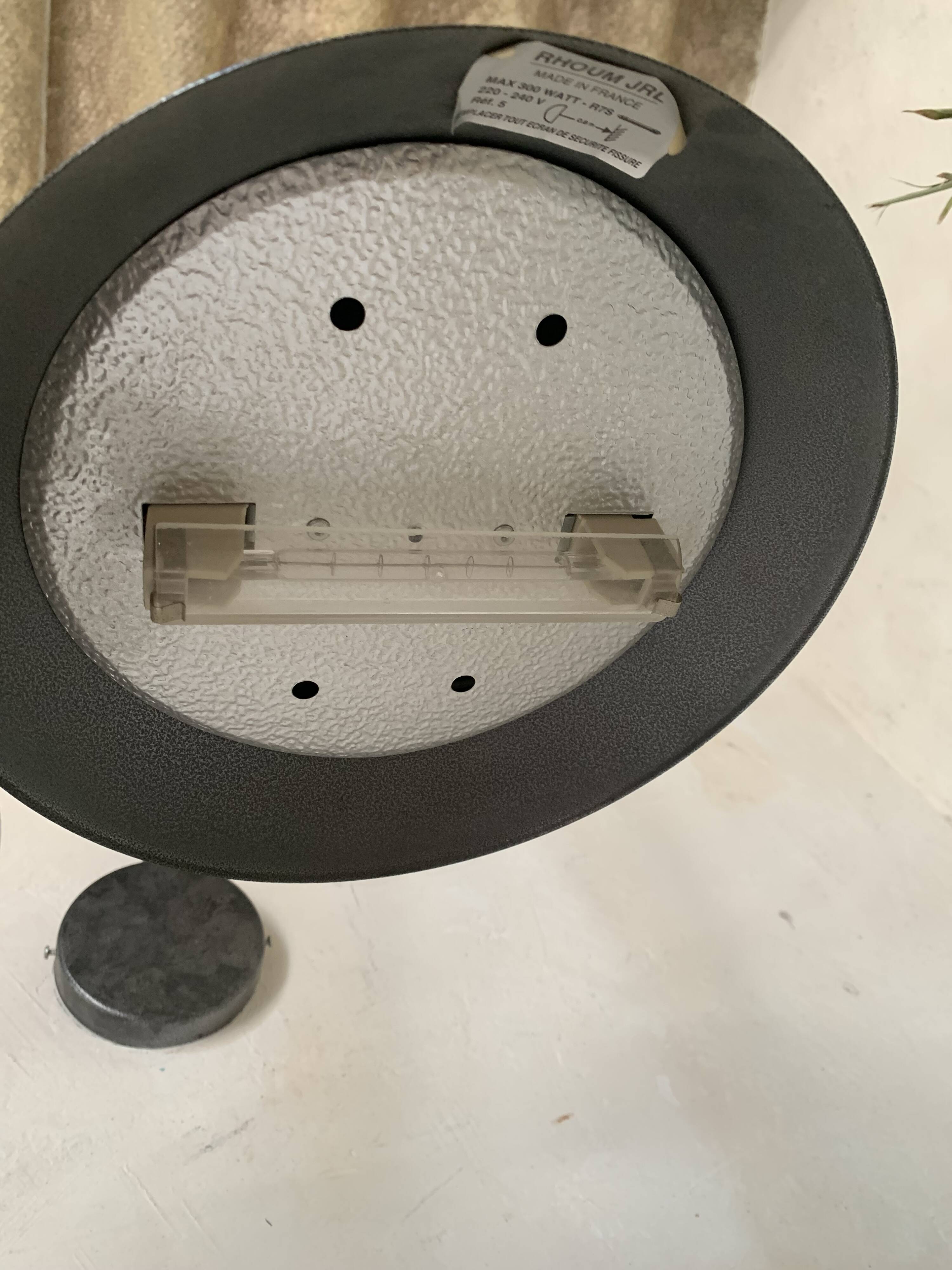 Pair of vintage black wall lights