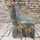Fauteuil coktail en tissu fleuri, 1960