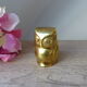 Figure Owl Hollow Brass Sculpture Vintage Collection