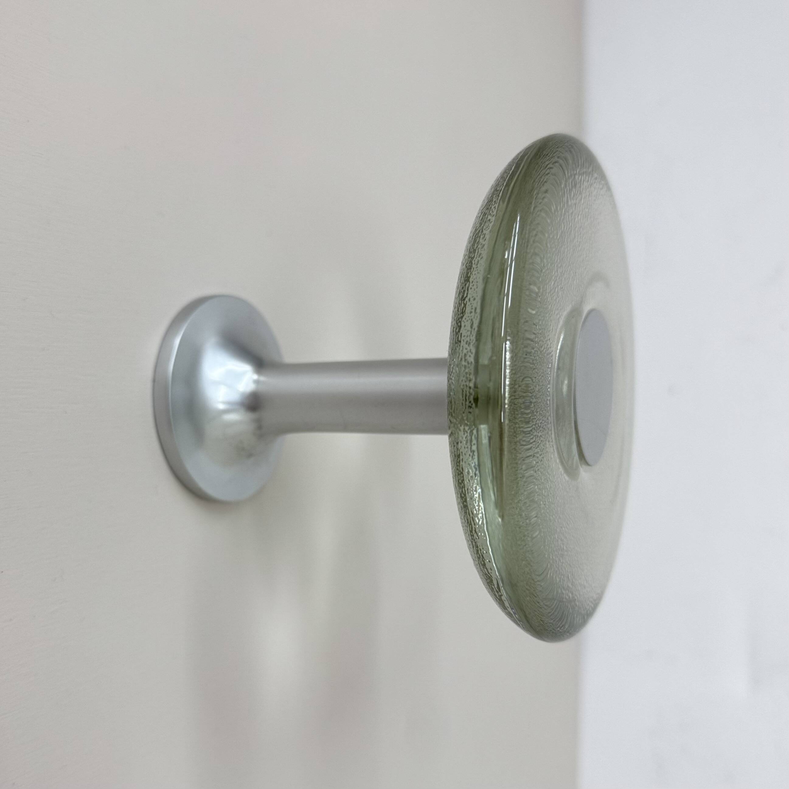 Vintage German Aluminium and Glass Coat Hooks from Schönbuch, 1970s,
